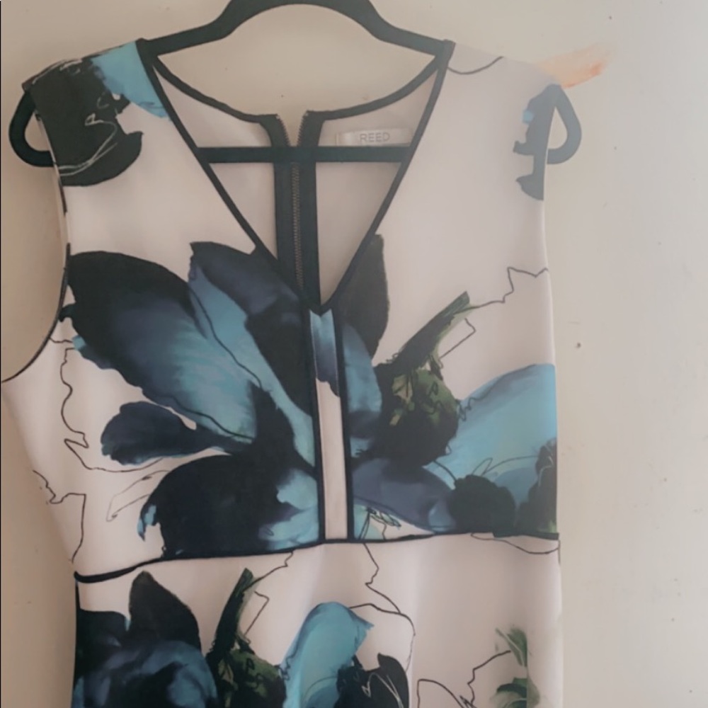 Reed White Floral Dress XL